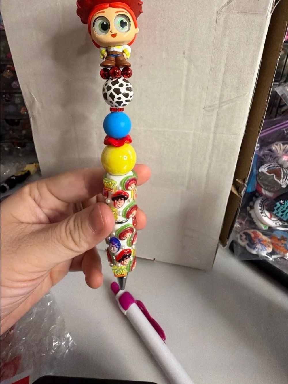 Colorful Beaded Toystory Pen